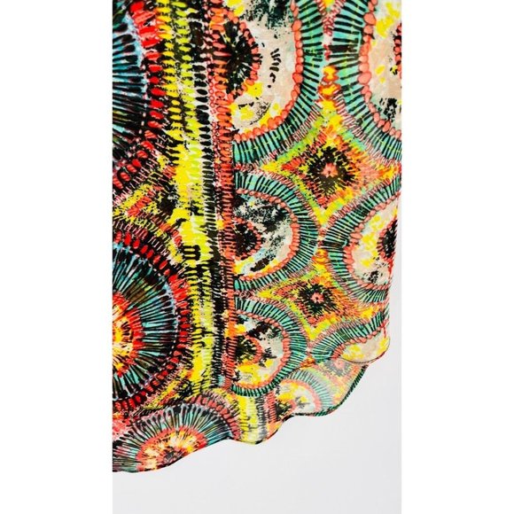 Ivy Jane Sheer Tunic Twist & Shout Boho Peasant Half Sleeve Size XS - Picture 6 of 13